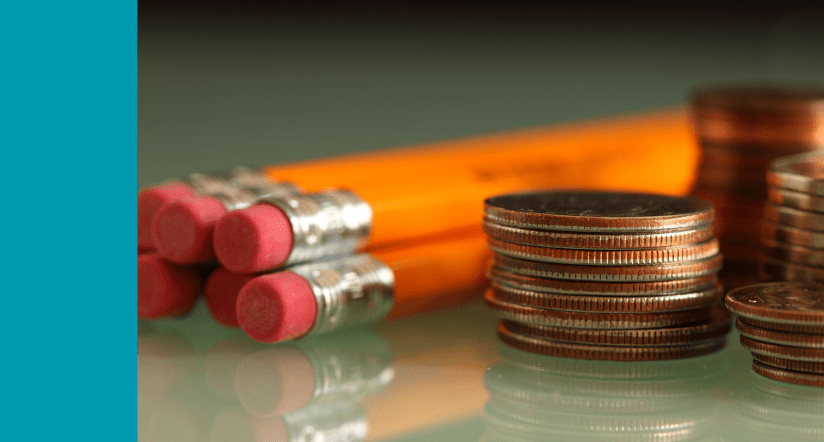 Pencils and coins