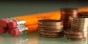 Pencil and coins