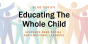 Graphic with text over background of stylized people in pastel rainbow colors: "Blog Series - Educating the Whole Child - Students Need Social and Emotional Learning"